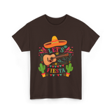 Let's Fiesta Guitar Fiesta T-Shirt - Dark Chocolate