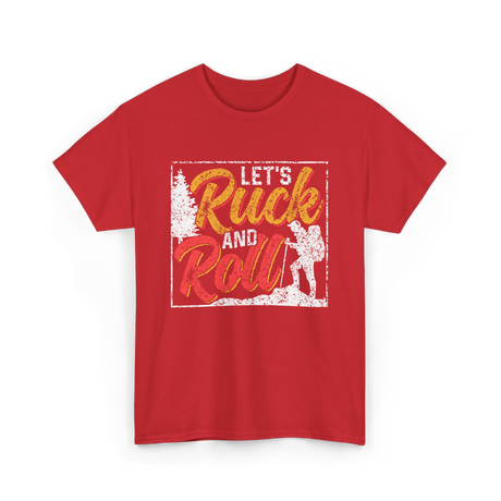 Let's Ruck and Roll Hiking Adventure T-Shirt - Red