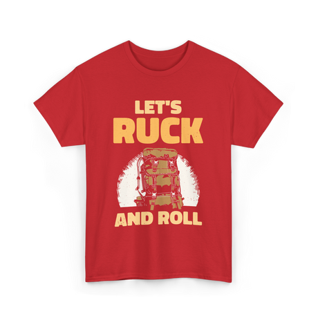 Let's Ruck And Roll Rucking T-Shirt - Red