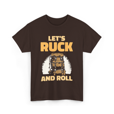 Let's Ruck And Roll Rucking T-Shirt - Dark Chocolate