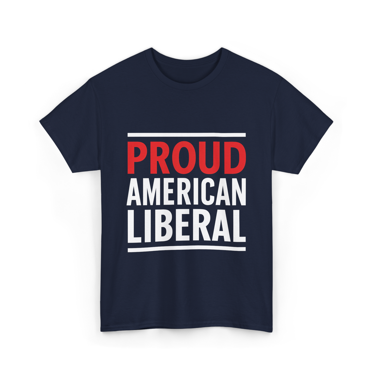 Liberal Political T-Shirt - Navy