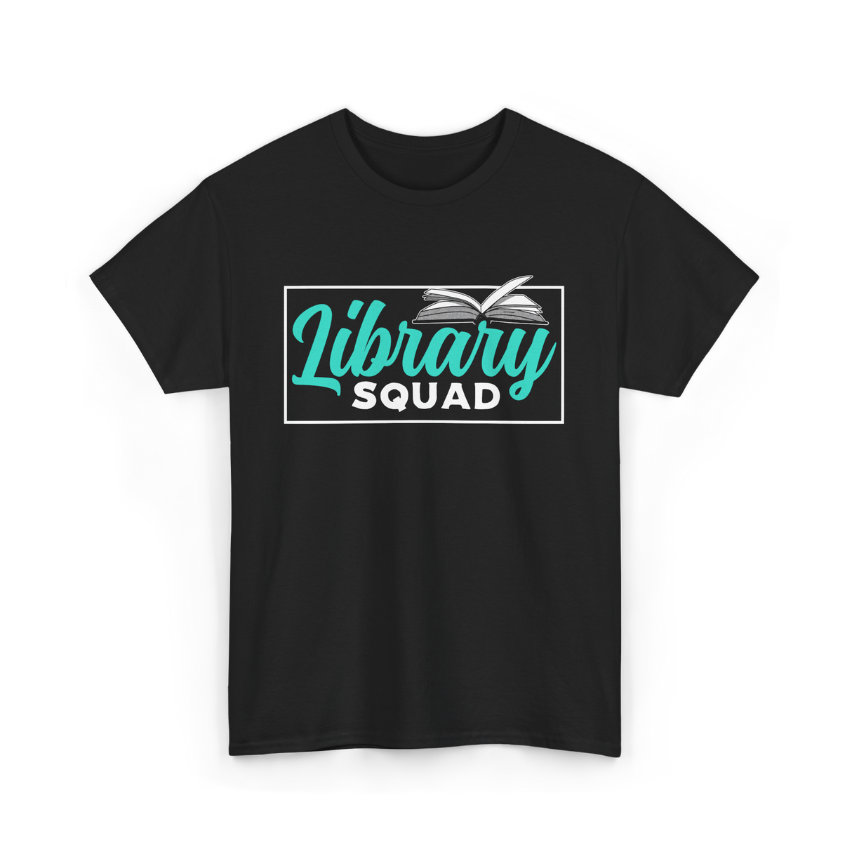 Library Squad Book Lovers T-Shirt - Black