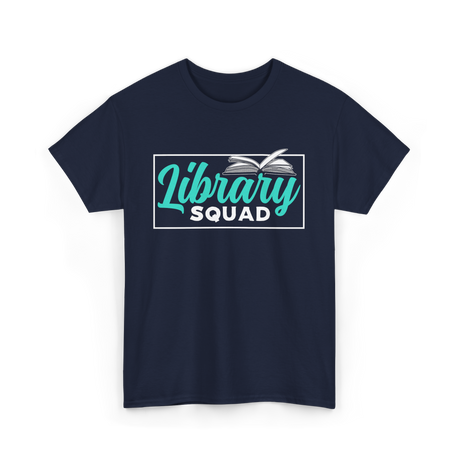 Library Squad Book Lovers T-Shirt - Navy