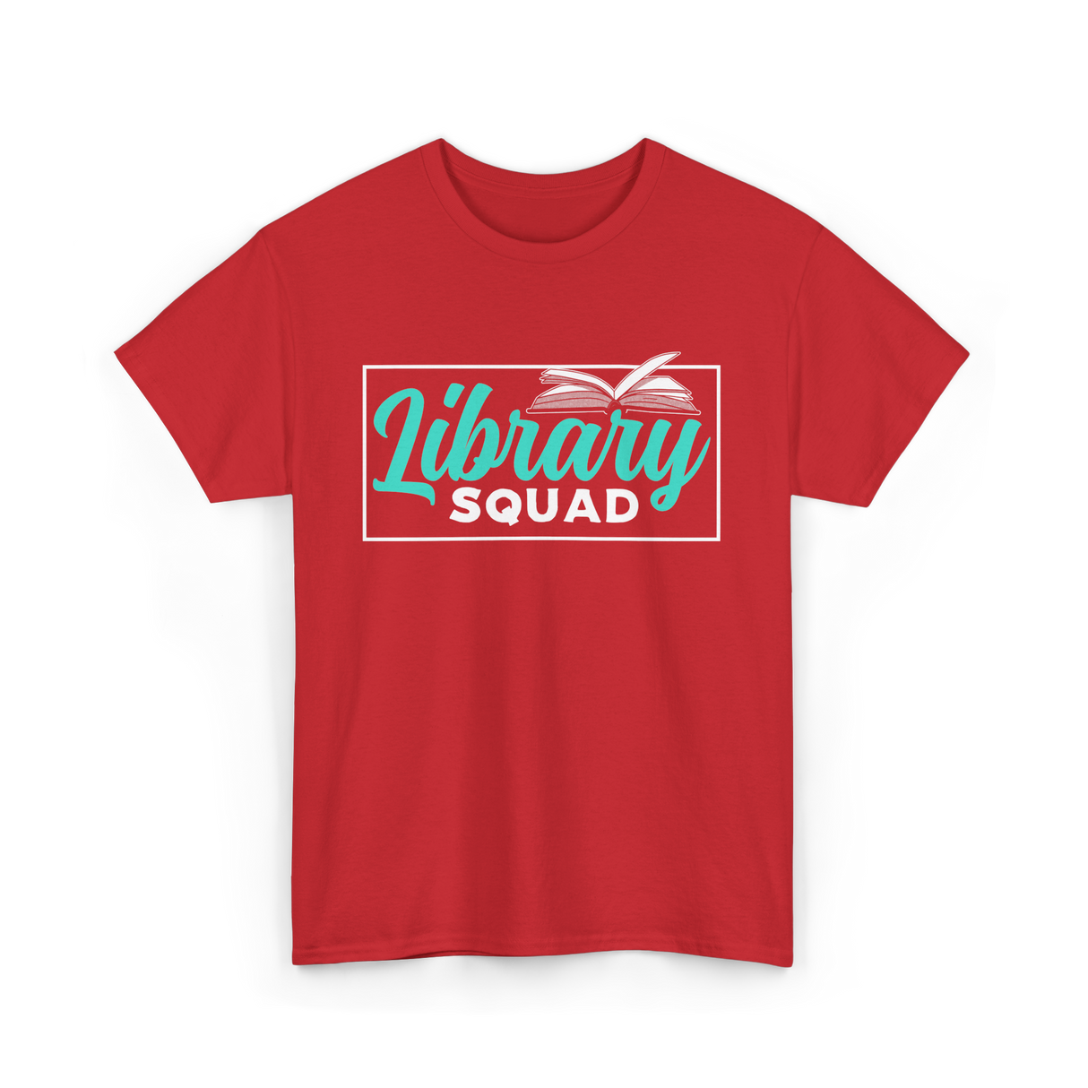 Library Squad Book Lovers T-Shirt - Red