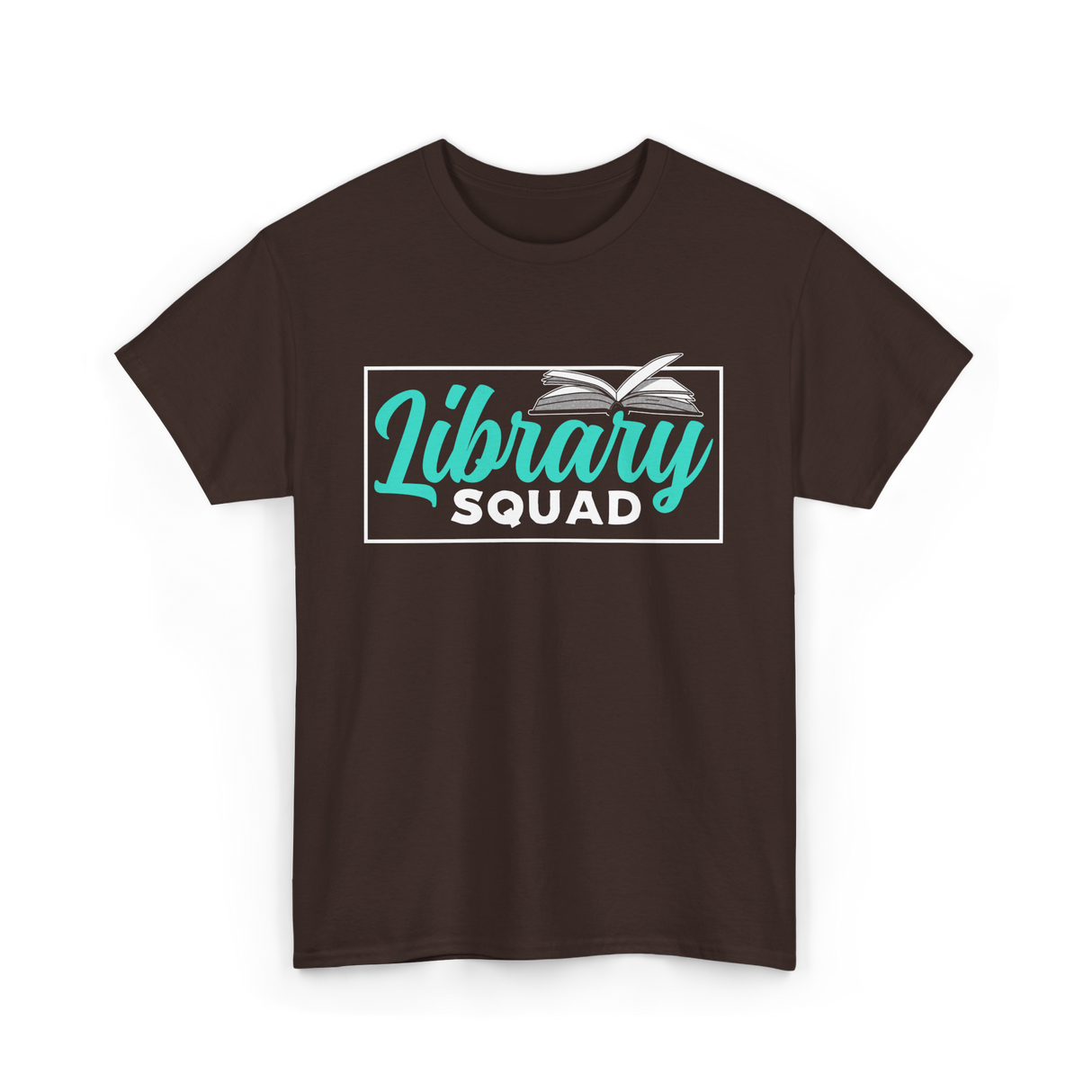 Library Squad Book Lovers T-Shirt - Dark Chocolate