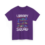 Library Squad Library Books T-Shirt - Purple