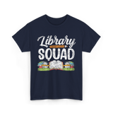 Library Squad Library Books T-Shirt - Navy