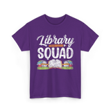 Library Squad Library Books T-Shirt - Purple