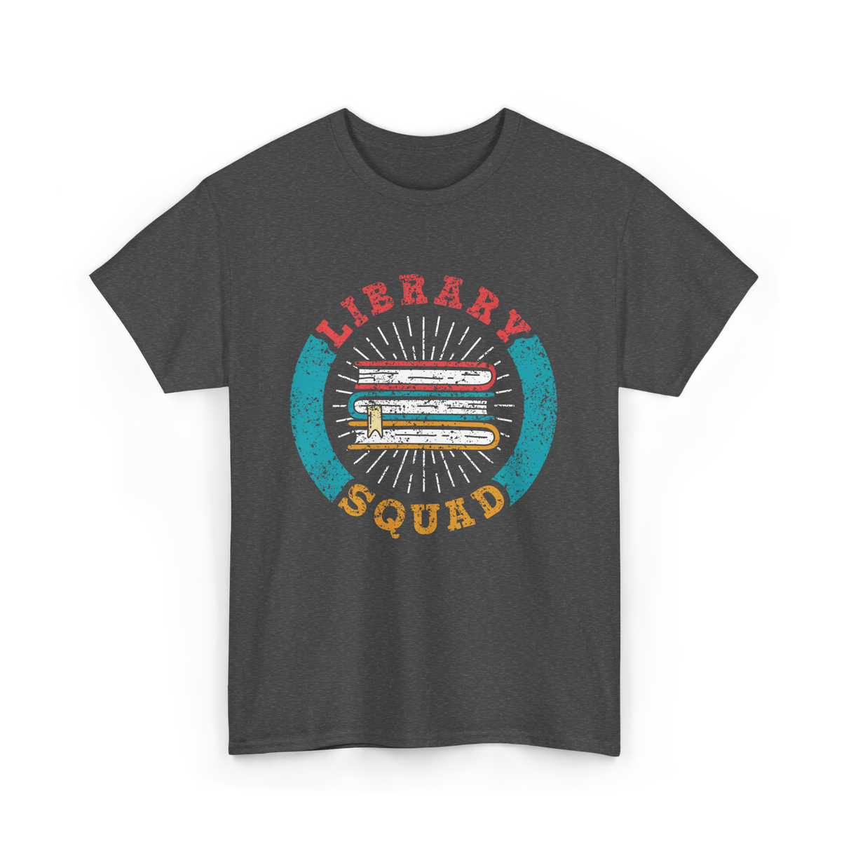 Library Squad Library Lover T-Shirt - Dark Heather