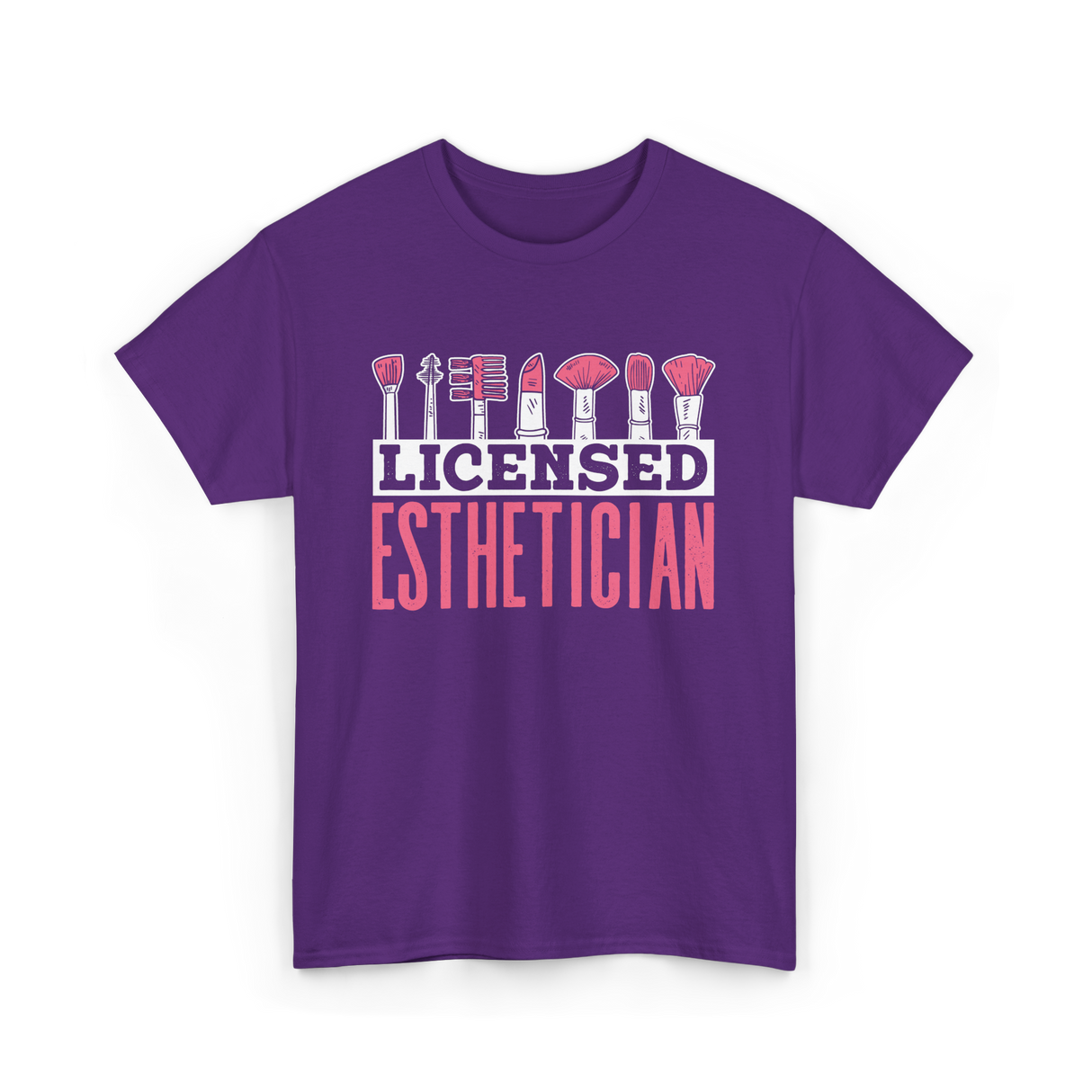 Licensed Esthetician Esthetician Beauty T-Shirt - Purple