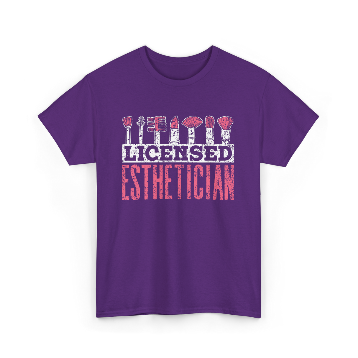 Licensed Esthetician Esthetician Job T-Shirt - Purple