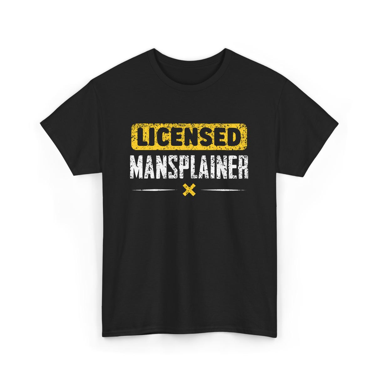 Licensed Mansplainer Mansplaining T-Shirt - Black