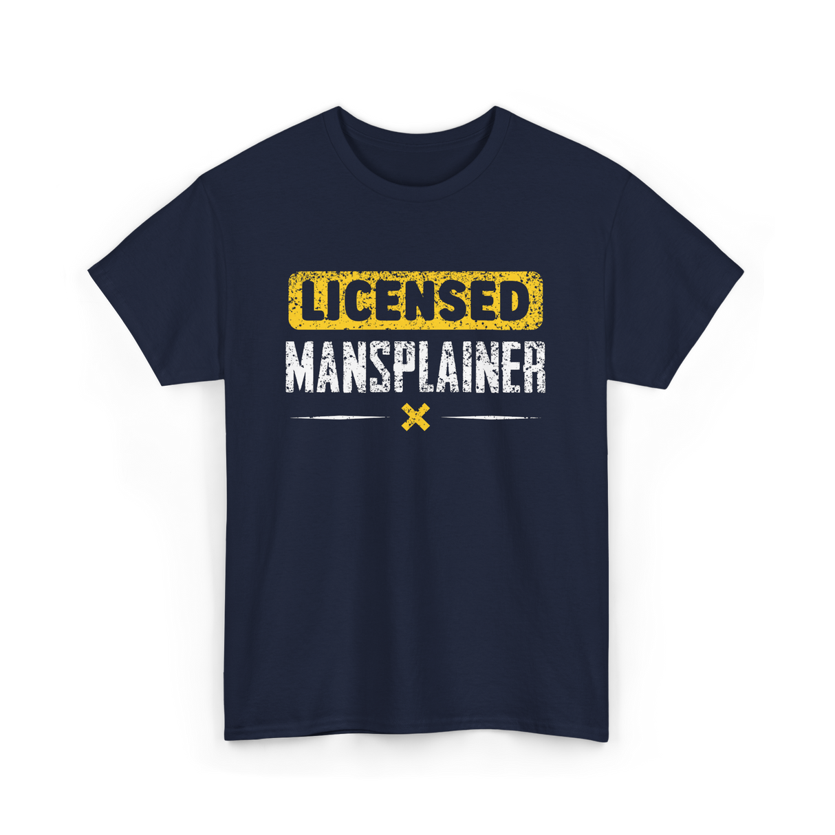 Licensed Mansplainer Mansplaining T-Shirt - Navy