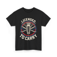 Licensed To Carry Barber T-Shirt - Black