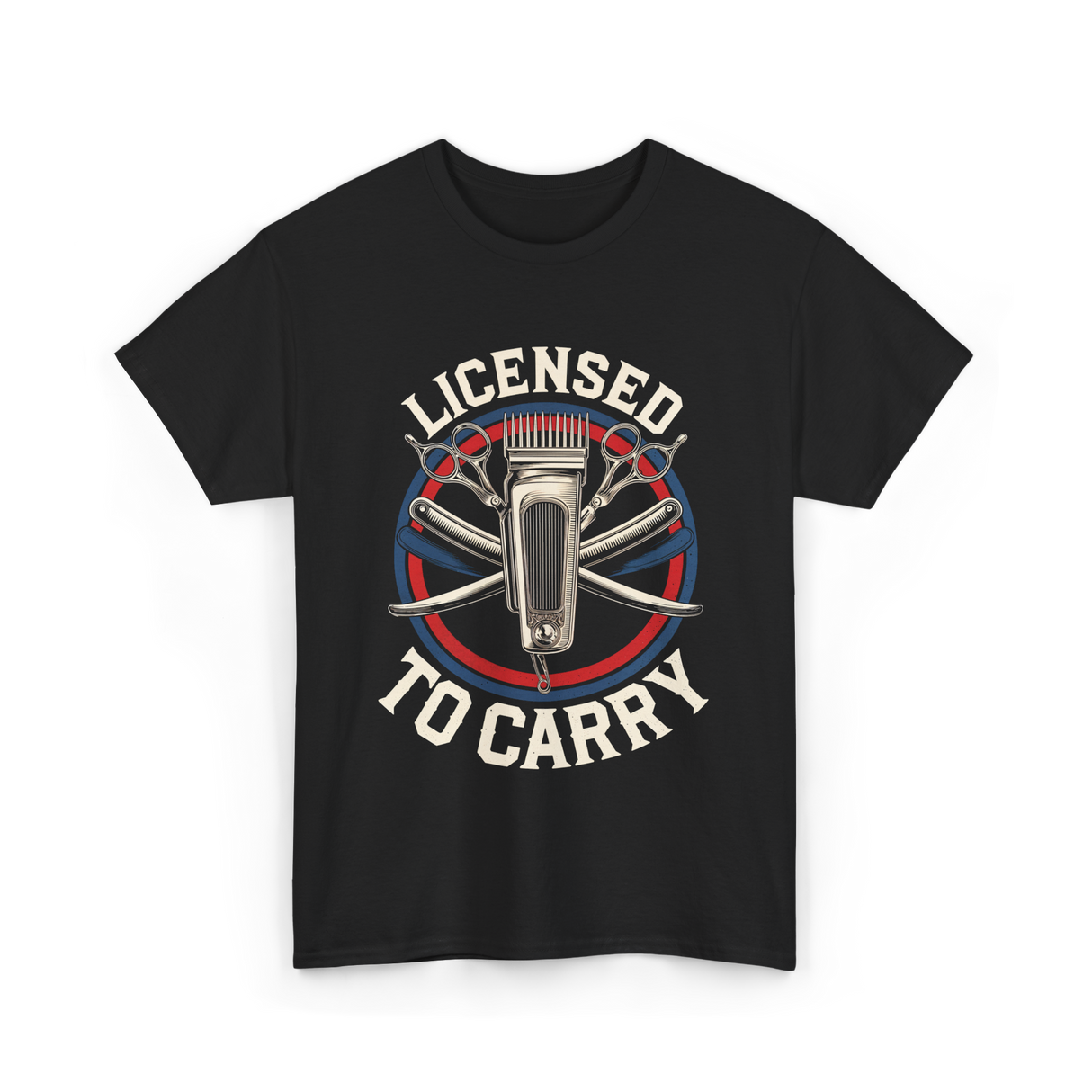 Licensed To Carry Barber T-Shirt - Black