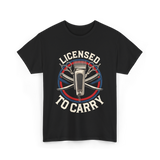 Licensed To Carry Barber T-Shirt - Black