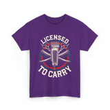 Licensed To Carry Barber T-Shirt - Purple