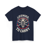 Licensed To Carry Barber T-Shirt - Navy