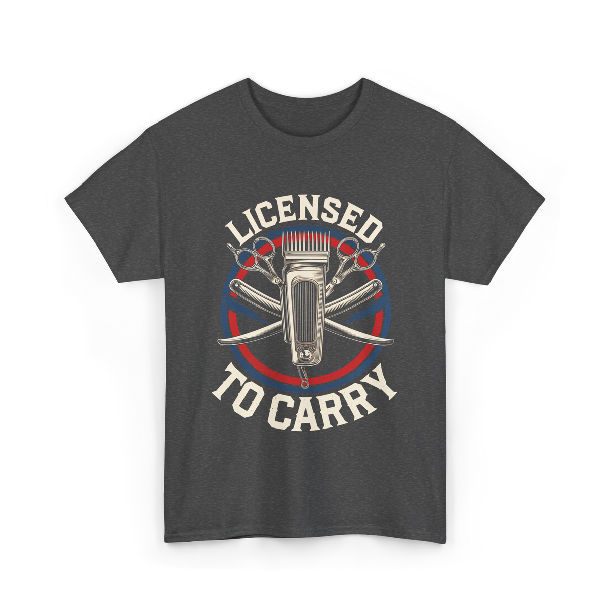 Licensed To Carry Barber T-Shirt - Dark Heather