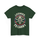 Licensed To Carry Barber T-Shirt - Forest Green