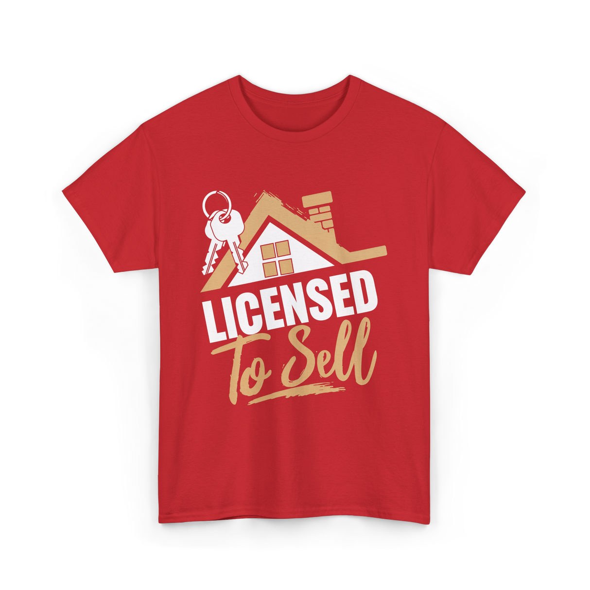 Licensed To Sell Realtor T-Shirt - Red