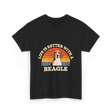 Life is Better Beagle Dog T-Shirt - Black