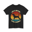 Life Is Better Beagle Dog T-Shirt - Black