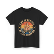 Life is Better By The Campfire Camping T-Shirt - Black