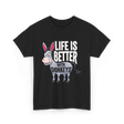 Life Is Better Donkeys T-Shirt - Black