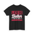 Life Is Better Grandsons T-Shirt - Black