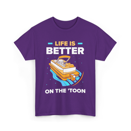 Life Is Better On The Toon Boating T-Shirt - Purple