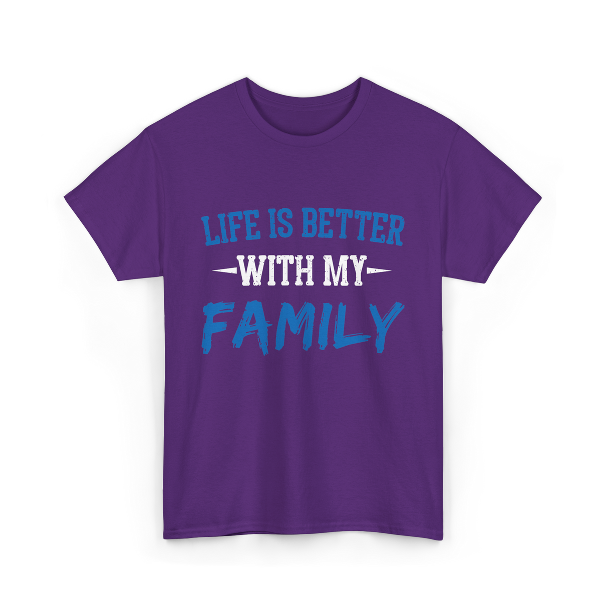 Life Is Better With Family T-Shirt - Purple