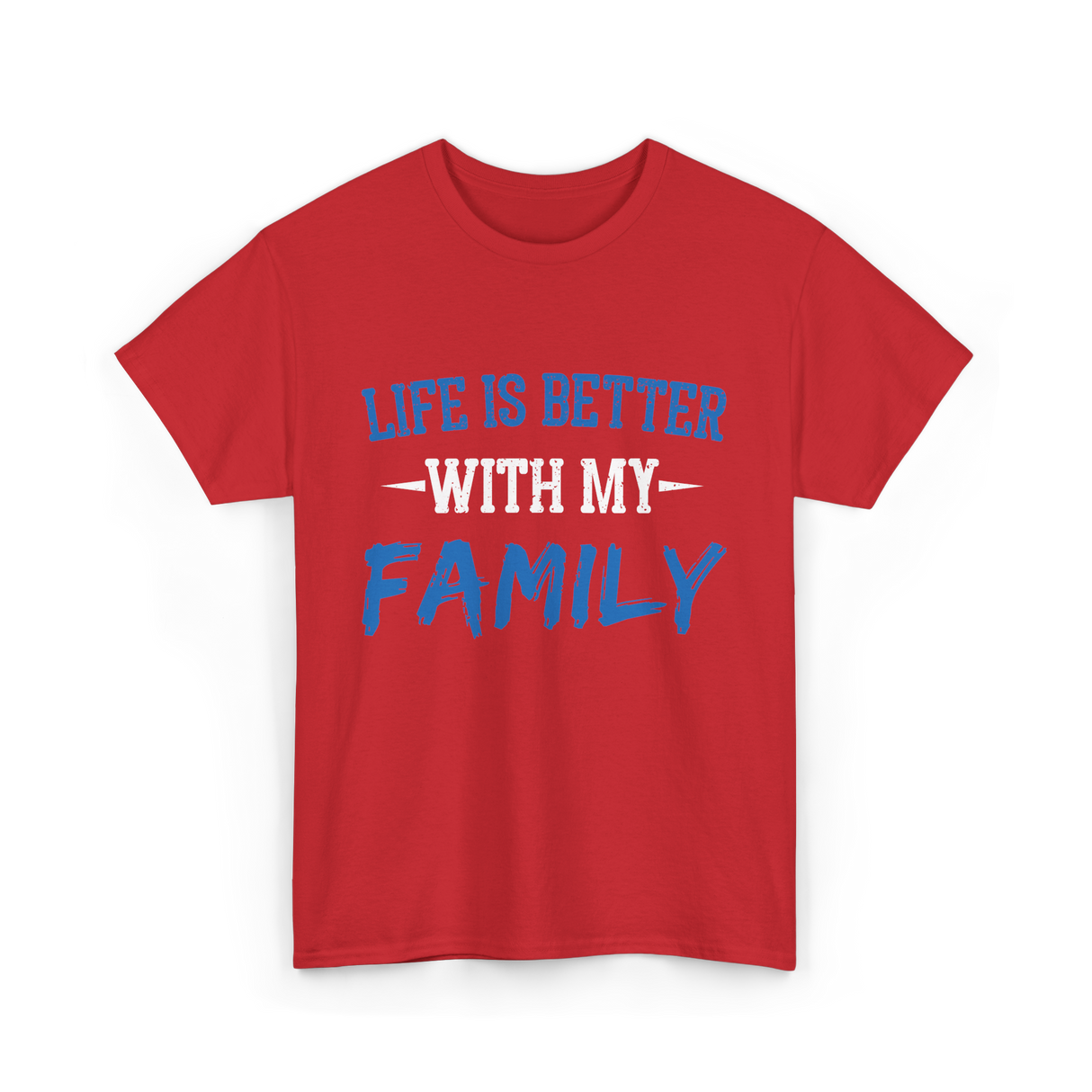 Life Is Better With Family T-Shirt - Red