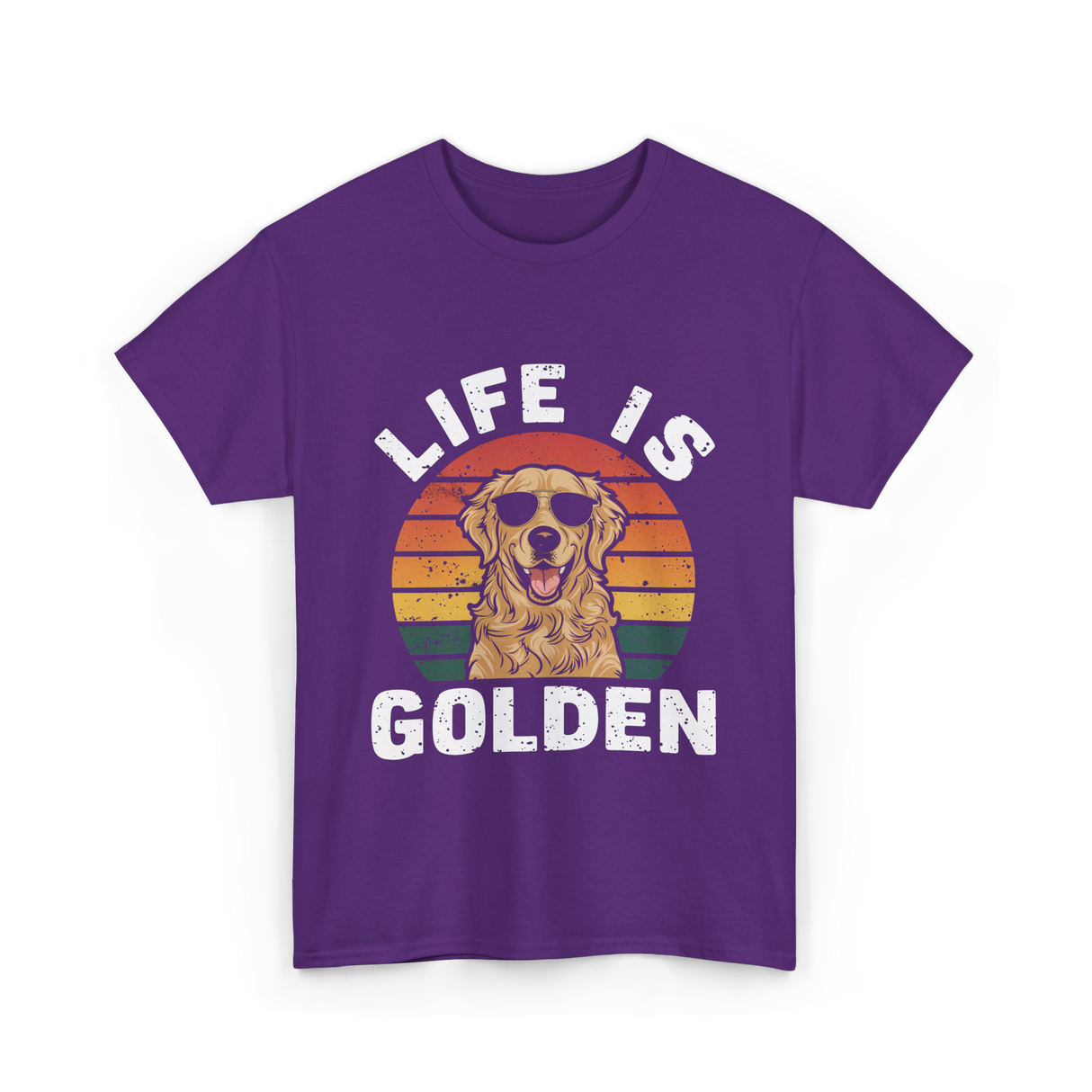 Life is Golden Dog Lover T-Shirt - Purple