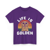 Life is Golden Dog Lover T-Shirt - Purple