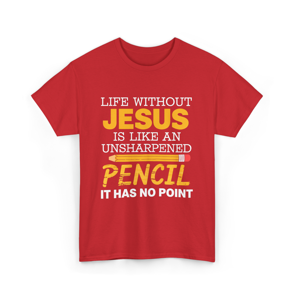 Life Without Jesus Faith T-Shirt - Red