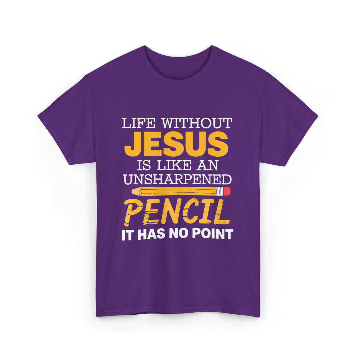 Life Without Jesus Faith T-Shirt - Purple