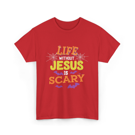 Life Without Jesus Scary T-Shirt - Red