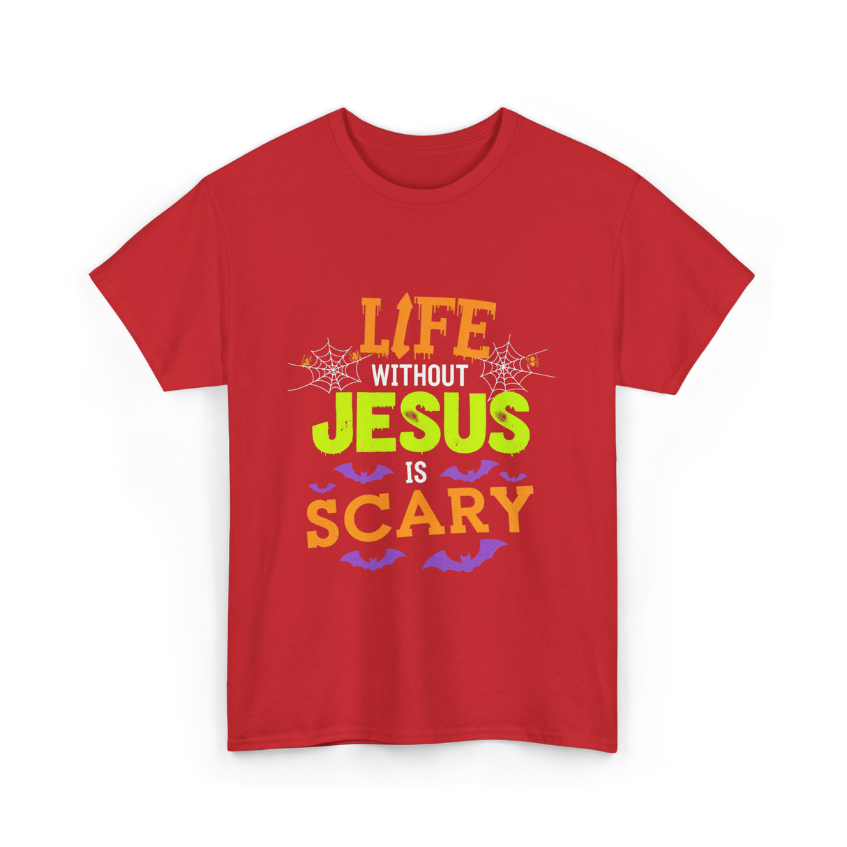 Life Without Jesus Scary T-Shirt - Red