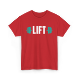 Lift Weightlifting Gym Training T-Shirt - Red