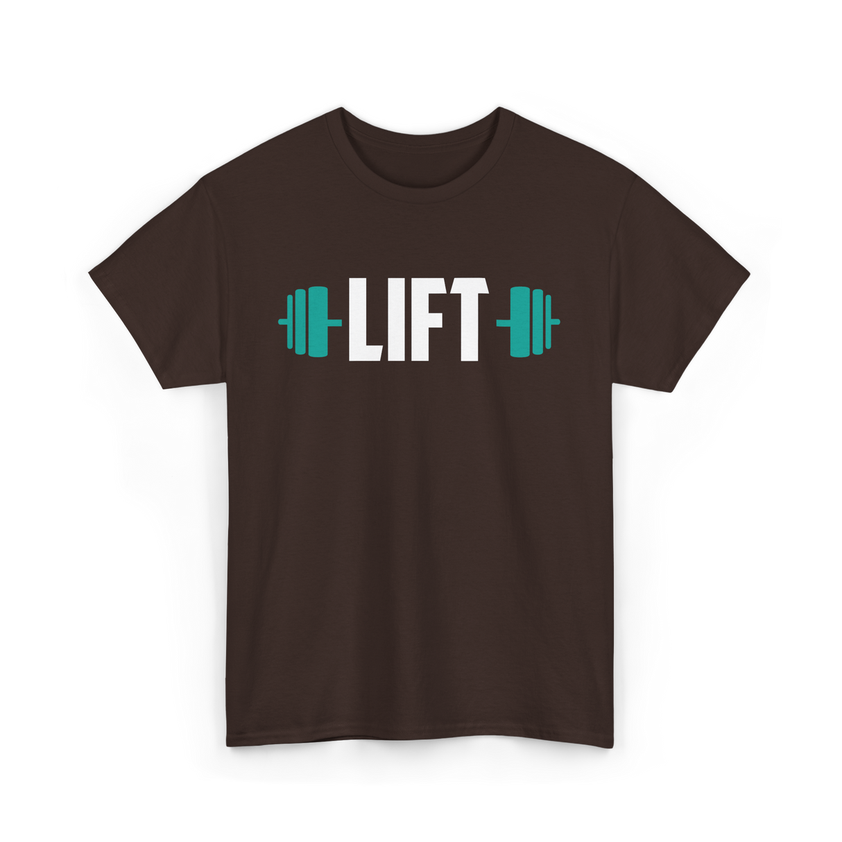 Lift Weightlifting Gym Training T-Shirt - Dark Chocolate