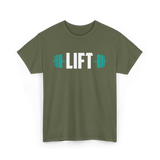 Lift Weightlifting Gym Training T-Shirt - Military Green