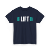 Lift Weightlifting Gym Training T-Shirt - Navy