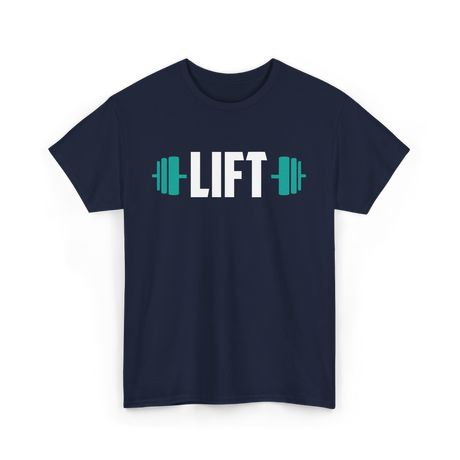 Lift Weightlifting Gym Training T-Shirt - Navy