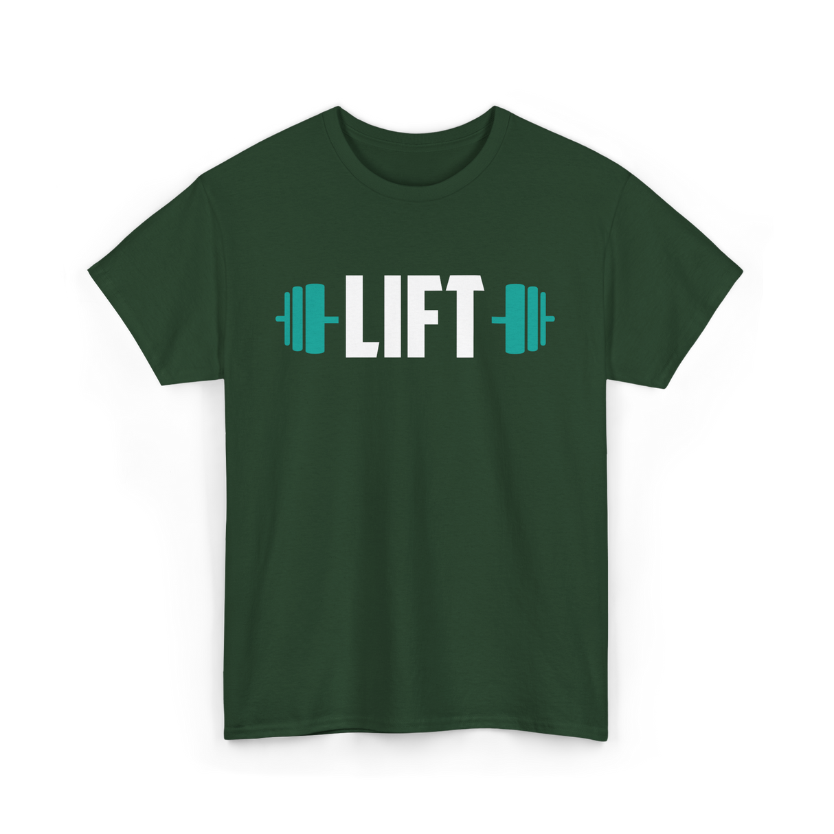 Lift Weightlifting Gym Training T-Shirt - Forest Green