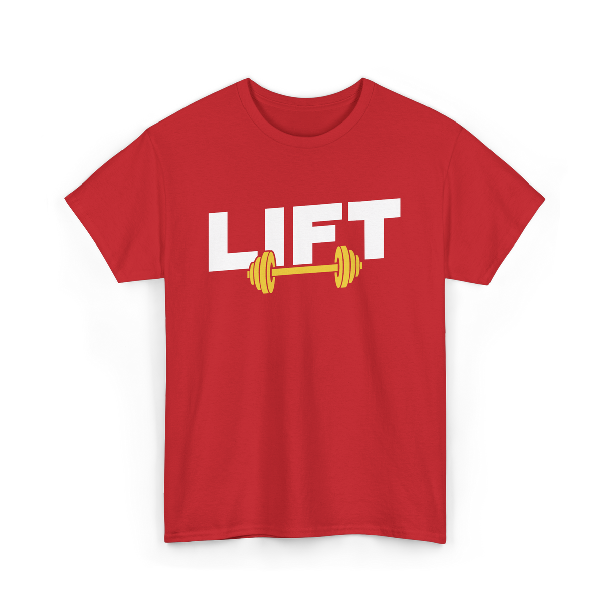 Lift Weightlifting Gym Workout T-Shirt - Red