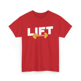 Lift Weightlifting Gym Workout T-Shirt - Red