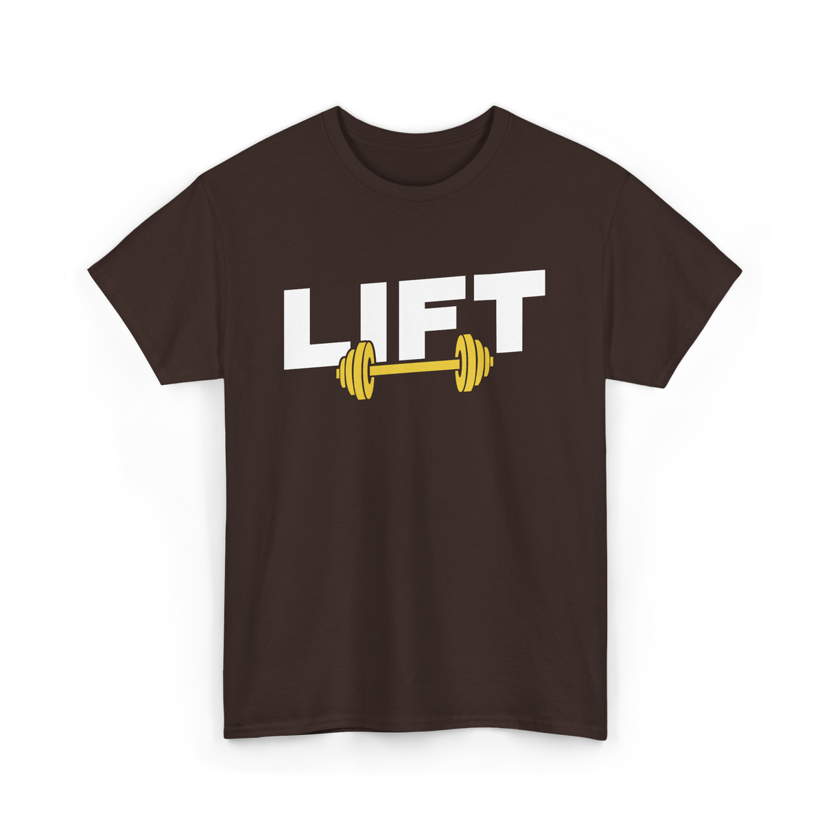 Lift Weightlifting Gym Workout T-Shirt - Dark Chocolate