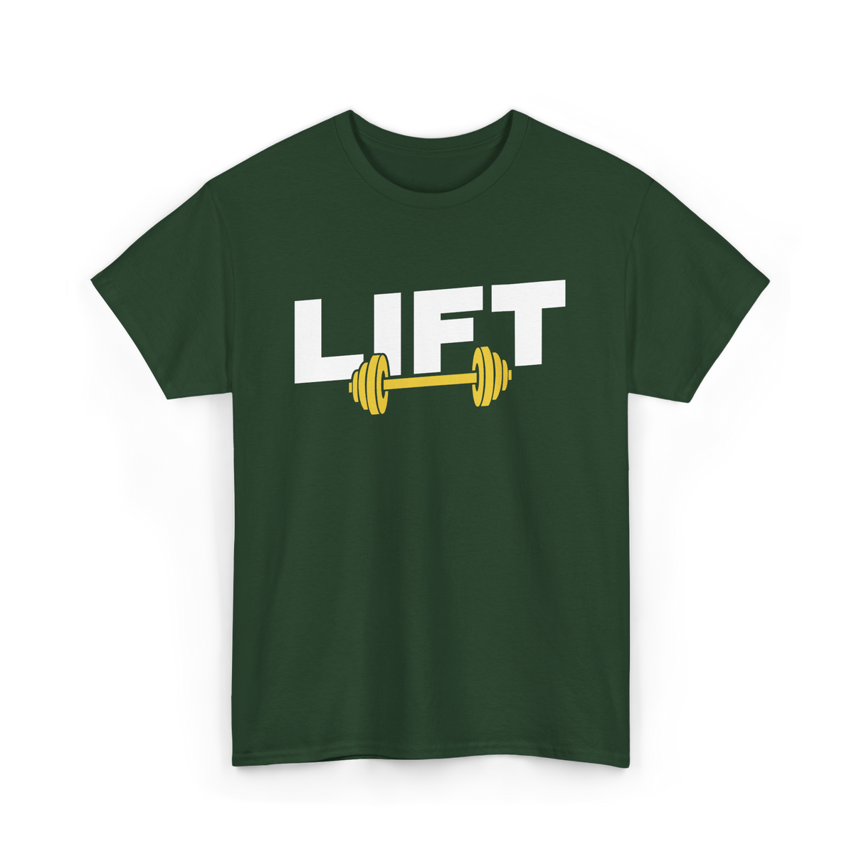 Lift Weightlifting Gym Workout T-Shirt - Forest Green