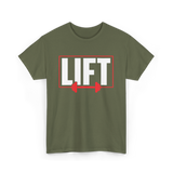 Lift Weightlifting Gym Workout T-Shirt - Military Green